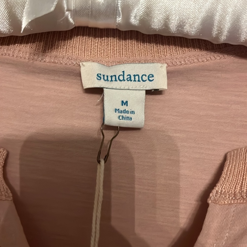 Sundance Cozy Canyon  long sleeve ombré crocheted sleeves pink Size S NWT - Picture 4 of 8